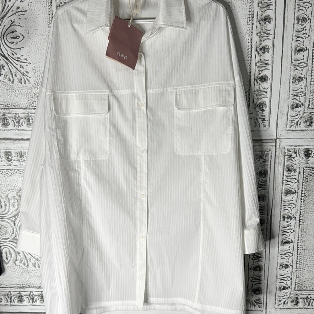 NAP oversized cotton blend long sleeve